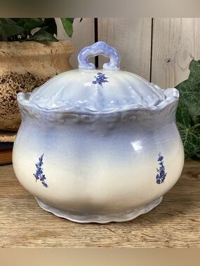 Vintage Lidded Ceramic Pot, Covered Dish